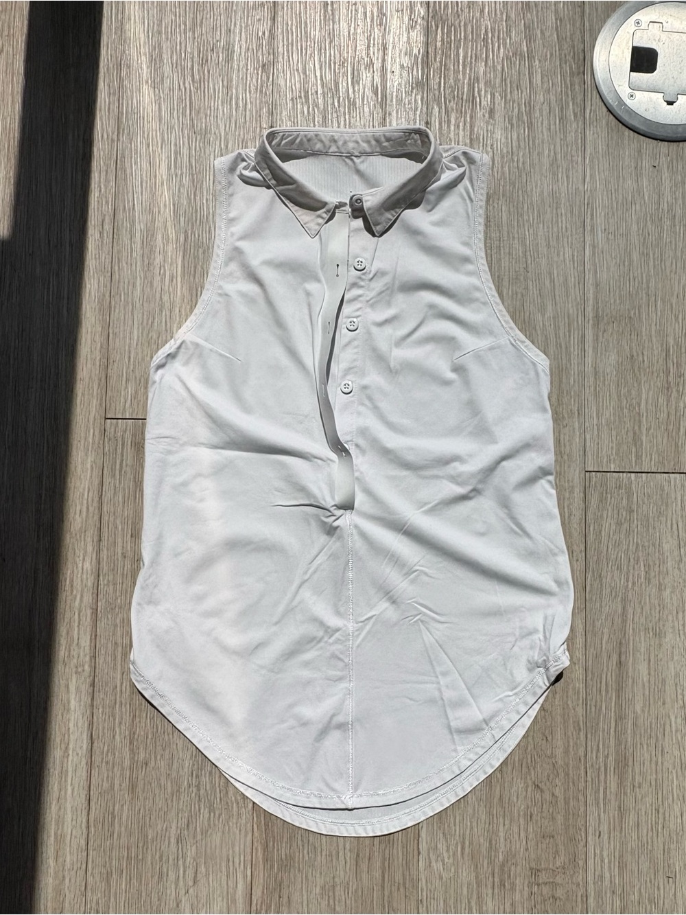 Lululemon Sleeveless Button-Down Shirt - White